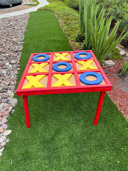 Giant Tic-Tac-Toe TABLE GAME 3FT STAINED