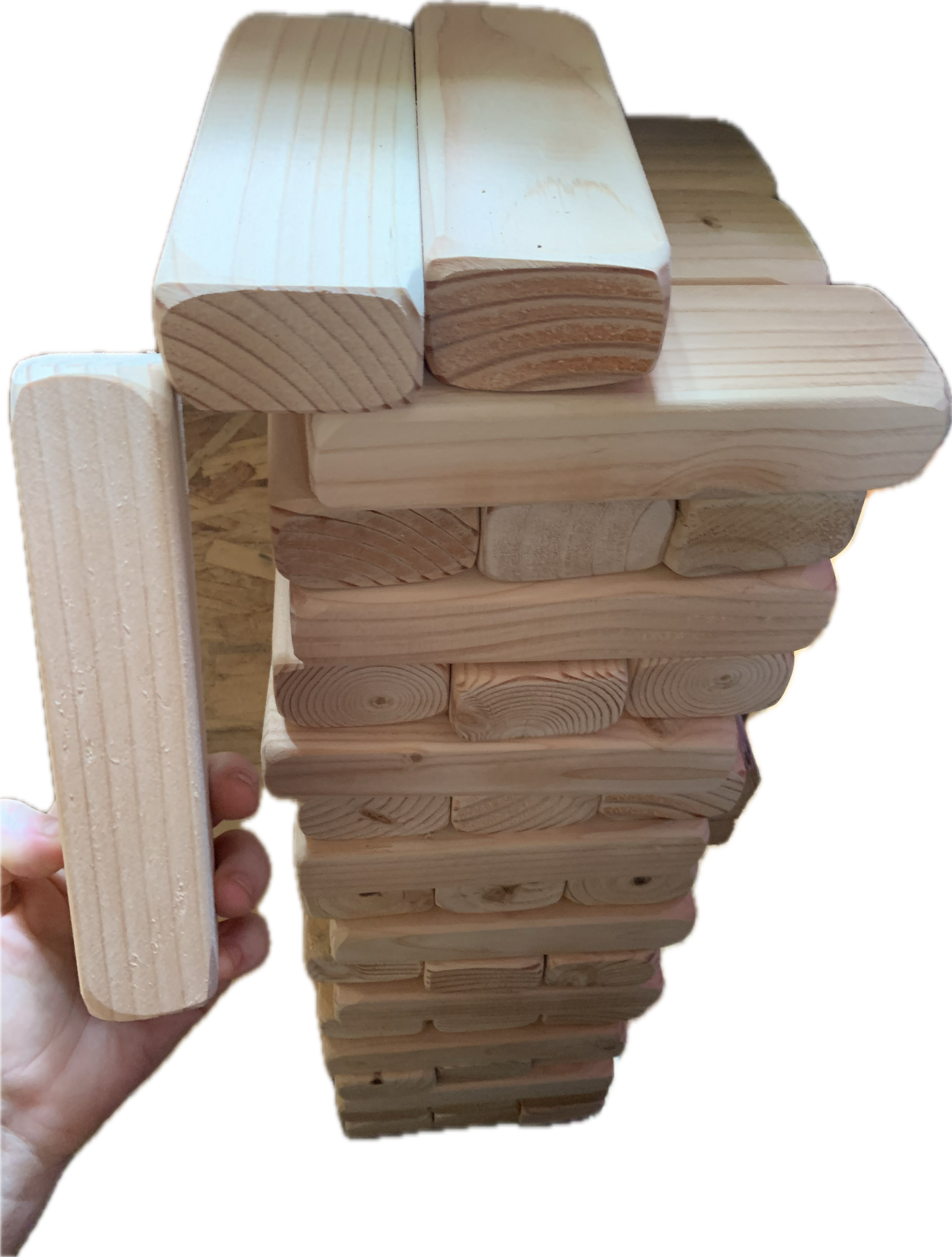 GIANT TUMBLE TOWER GAME 45 NATURAL WOOD + STORAGE CASE