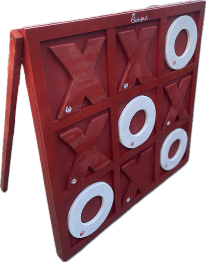 GIANT TIC TAC TOE STAINED STAND UP 3FT BOARD GAME