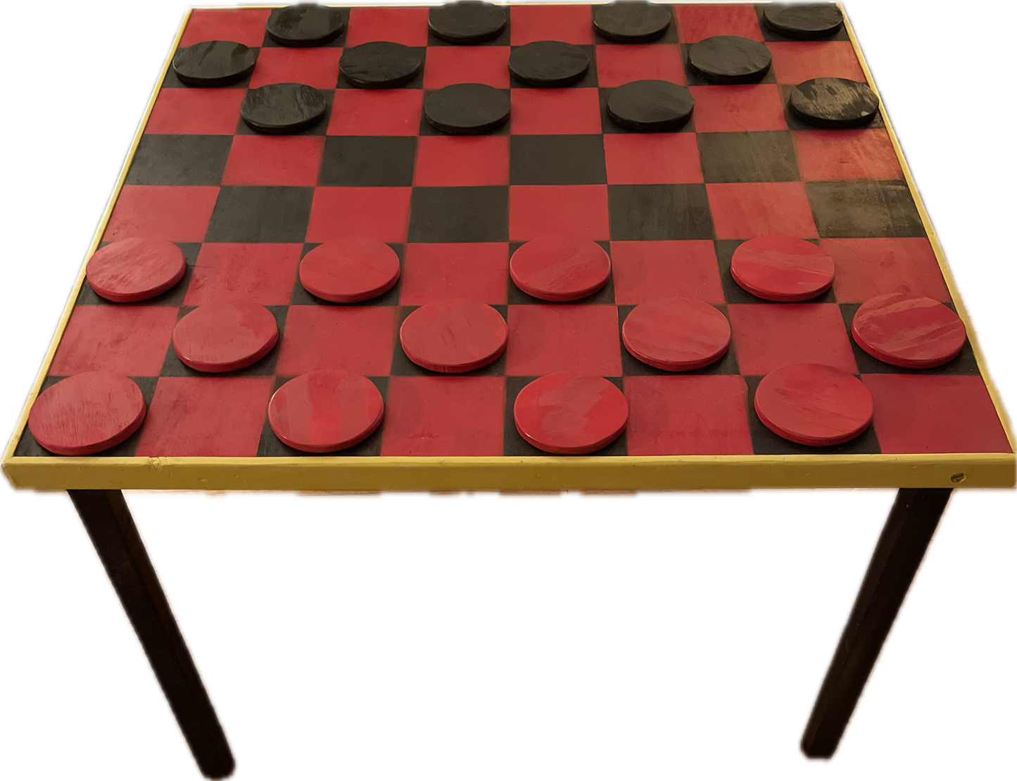GIANT CHECKERS BOARD GAME TABLE
