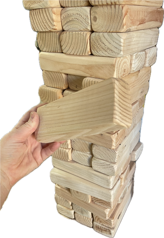 GIANT TUMBLE TOWER 54 GAME NATURAL WOOD