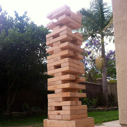 GIANT TOWER TOWER 57 GAME NATURAL WOOD